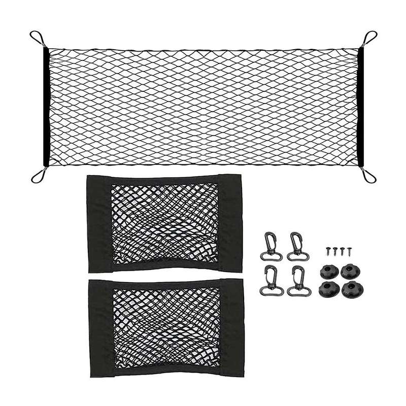 110 X 60cm Car Trunk Rear Storage Net 40x25cm for Suv Van Car Truck