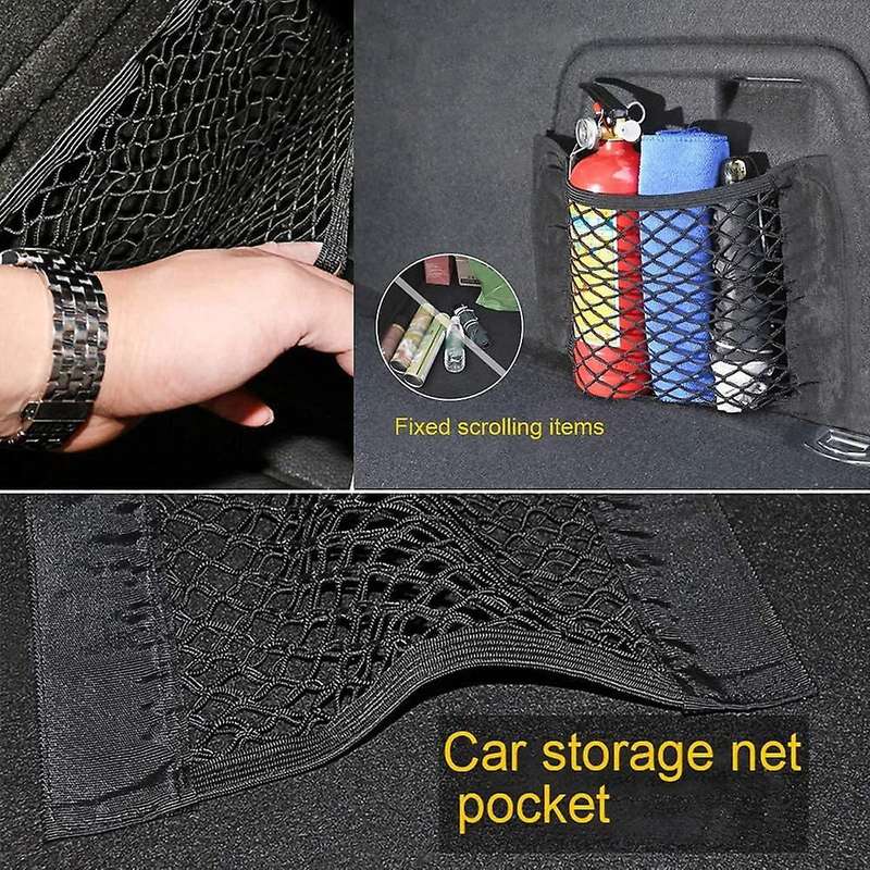 110 X 60cm Car Trunk Rear Storage Net 40x25cm for Suv Van Car Truck