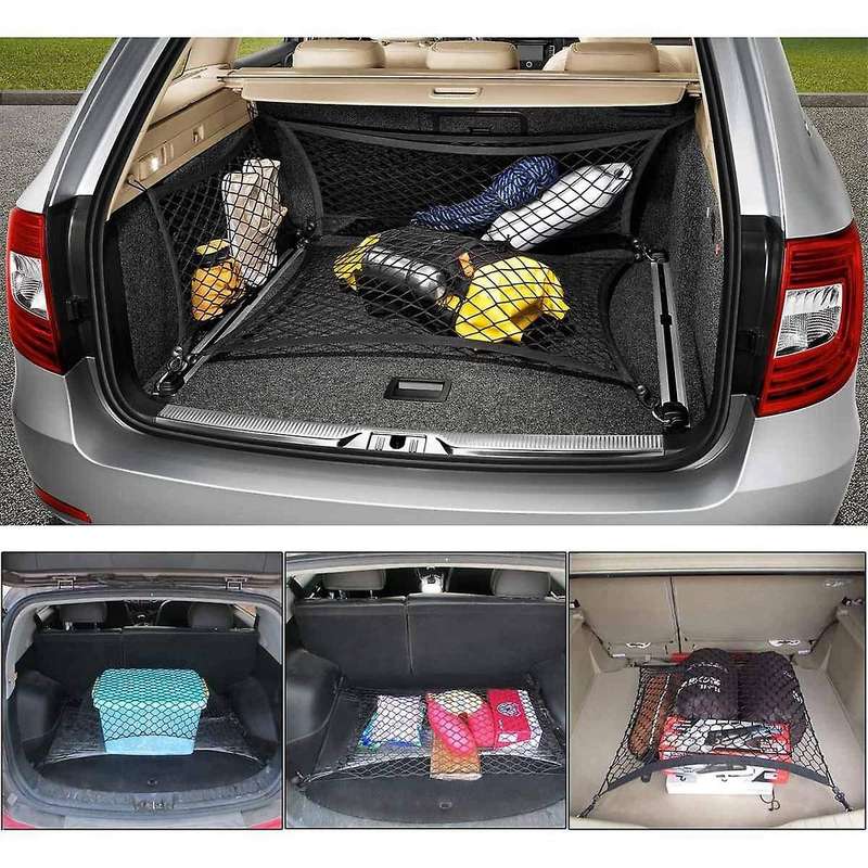 110 X 60cm Car Trunk Rear Storage Net 40x25cm for Suv Van Car Truck