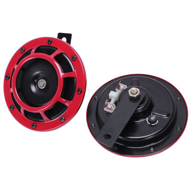 Dual Car Grille Horn (pair) 12v 139db for Impreza Wrx Evo -red