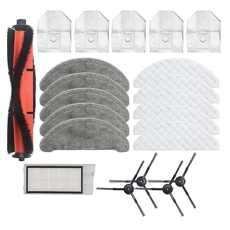 For Roidmi Eve Plus Main Brush Hepa Filter Dust Bag Disposable Wipes