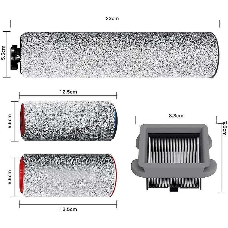 Replacement Brush Roller and Vacuum Cleaner Filter for Roborock