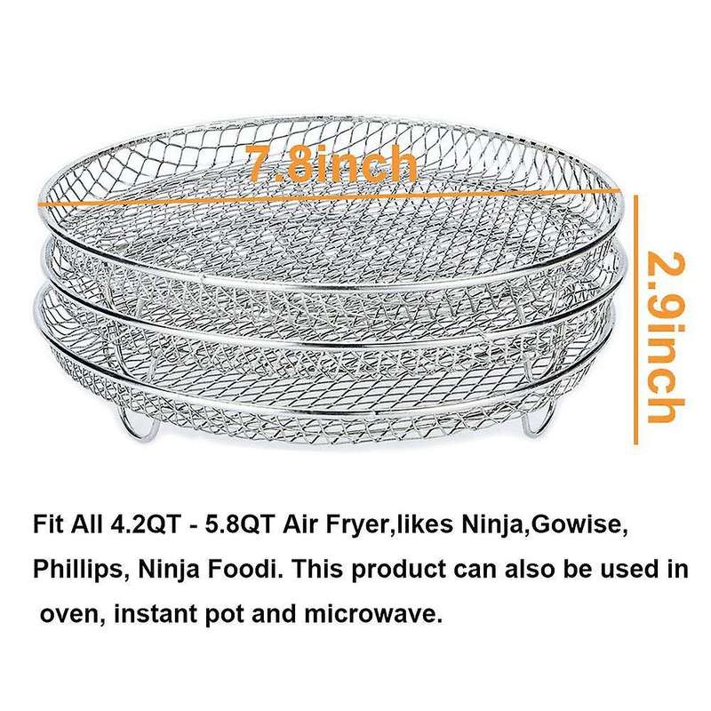Air Fryer Accessories Three Stackable Racks