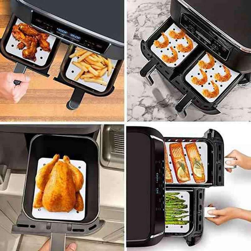 400 Piece Parchment Liners 6 In 1 Air Fryer Liners for Ninja Dz201