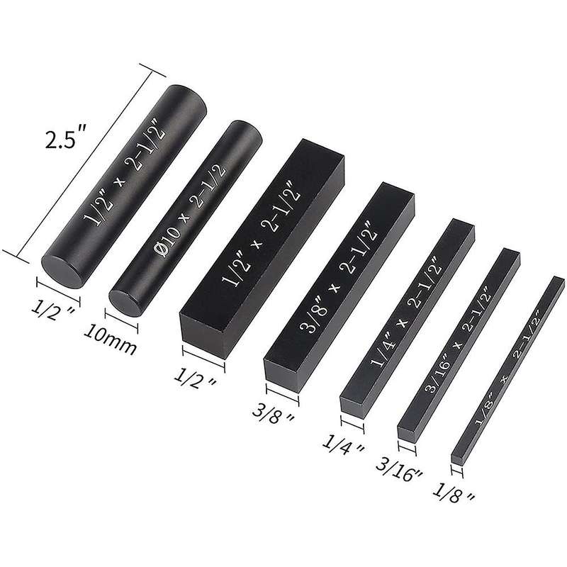 7pcs Aluminum Setup Bars for Router and Table Saw Woodworking Set Up
