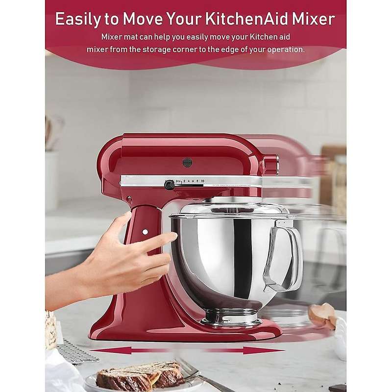 4 Pack Mixer Slider Mat for Kitchenaid Stand Mixer, Mixer Mover