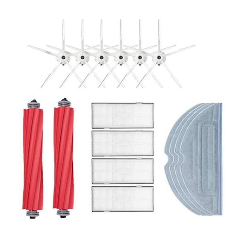 1set Main Brush Hepa Filter Mop Cloth Side Brush