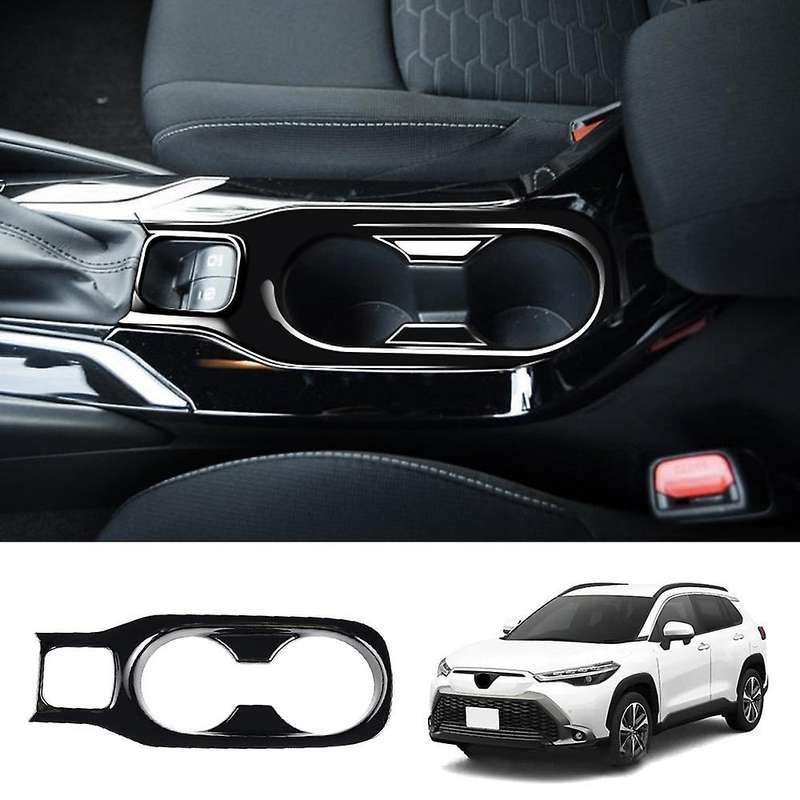 Car Gloss Black Console Water Cup Holder for Toyota Corolla Cross
