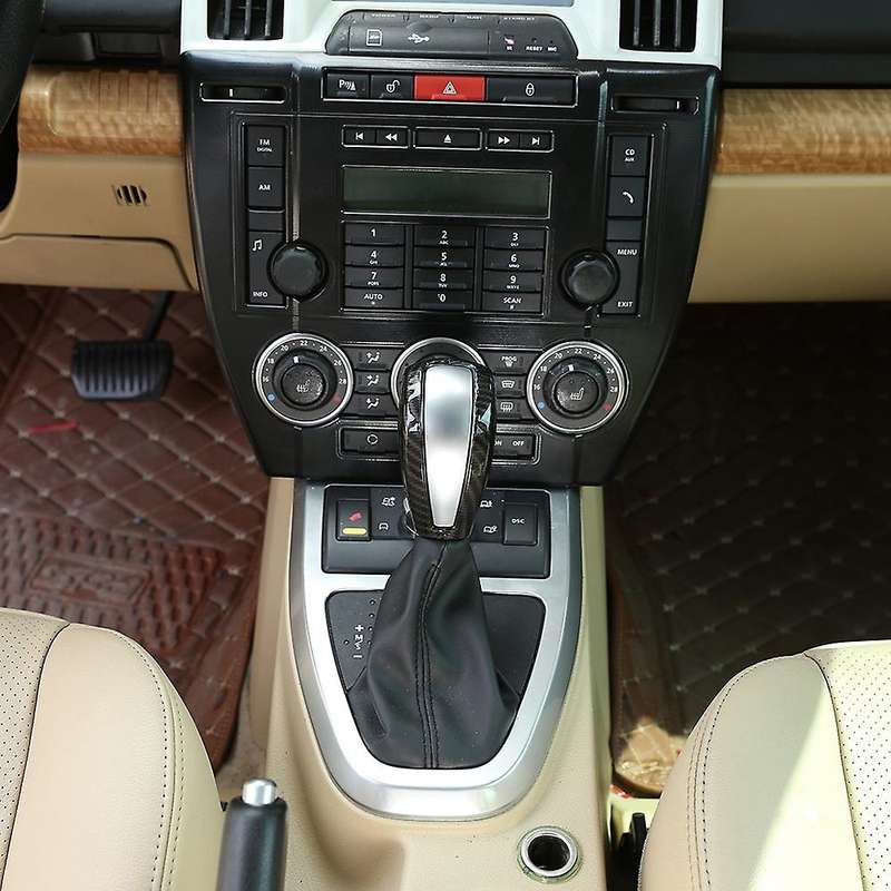 Car Gear Shift Knob Head Cover Trim Sticker(carbon )