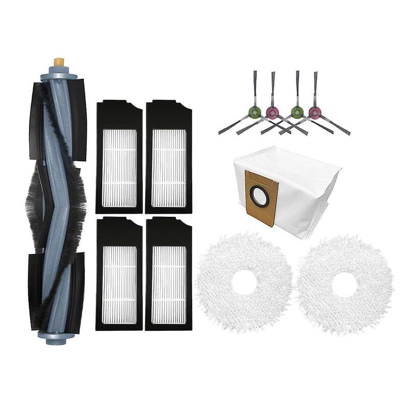 12pcs Main Brush Hepa Filter Mop Cloth Side Brush Dust Bag