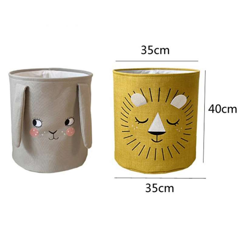 Foldable Laundry Basket for Dirty Clothes for Kids Toys Little Lion