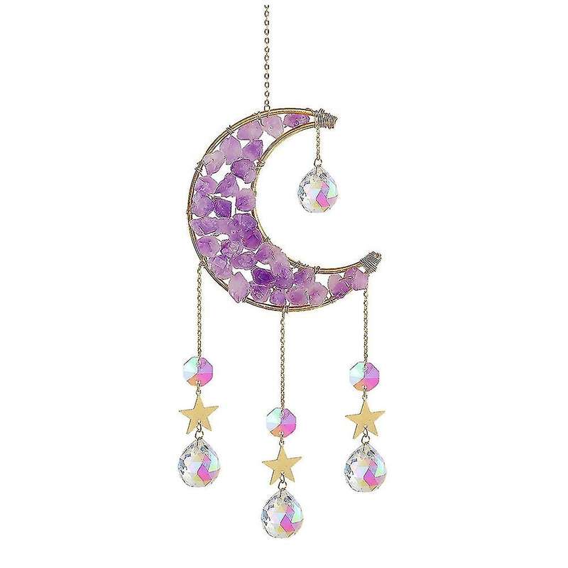 Crystal Pendant Hanging Windchimes Pendant for Outdoor Garden -d
