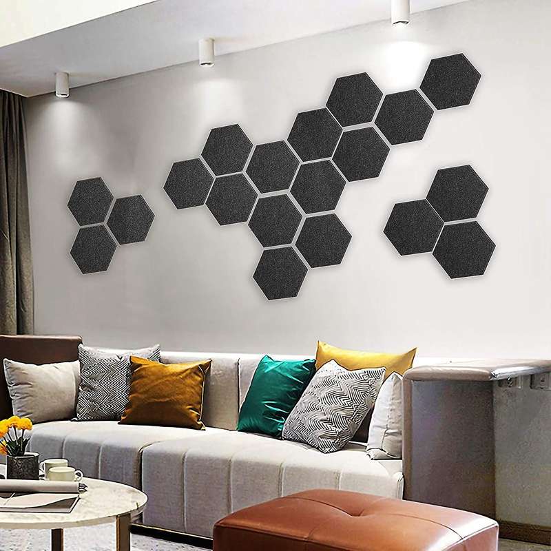 Hexagon Acoustic Panels Sound Proof Padding Sound Dampening Panels