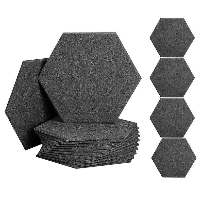 Hexagon Acoustic Panels Sound Proof Padding Sound Dampening Panels