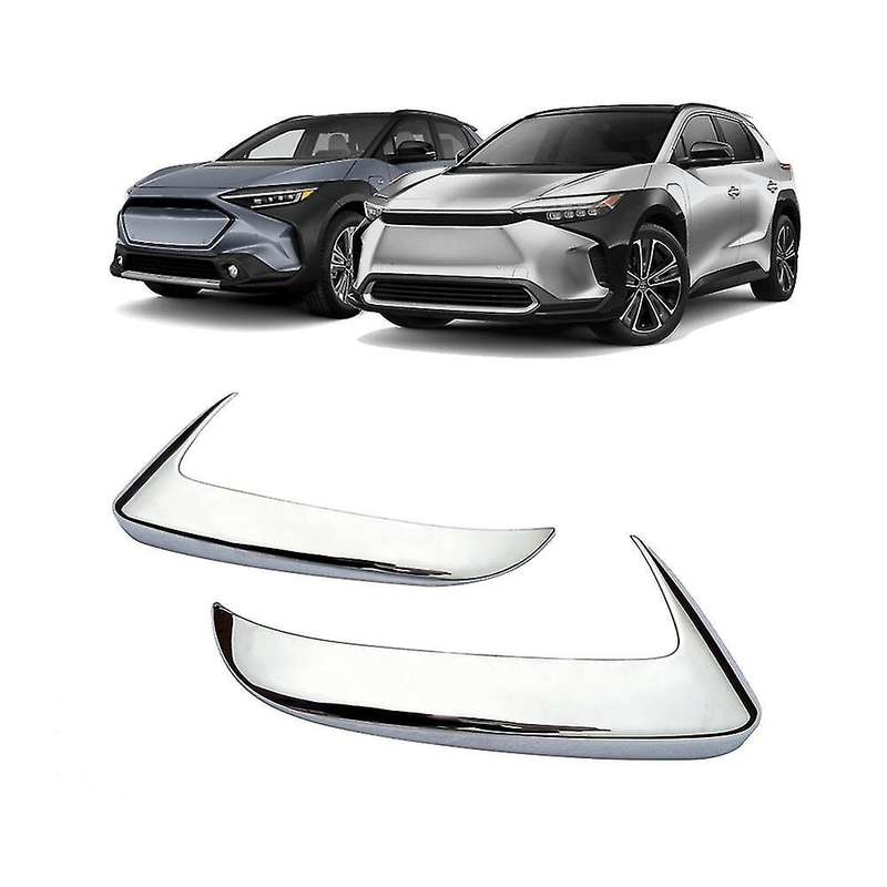 1pair Abs Chrome Side Rearview Mirror Strip Cover Trims Sticker