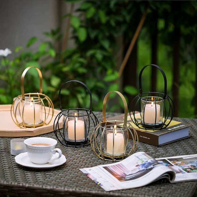 Tealight Candle Holders Pillar Votive Holder Set Of 2 Home Decor