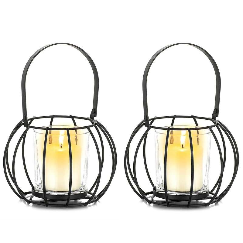 Tealight Candle Holders Pillar Votive Holder Set Of 2 Home Decor