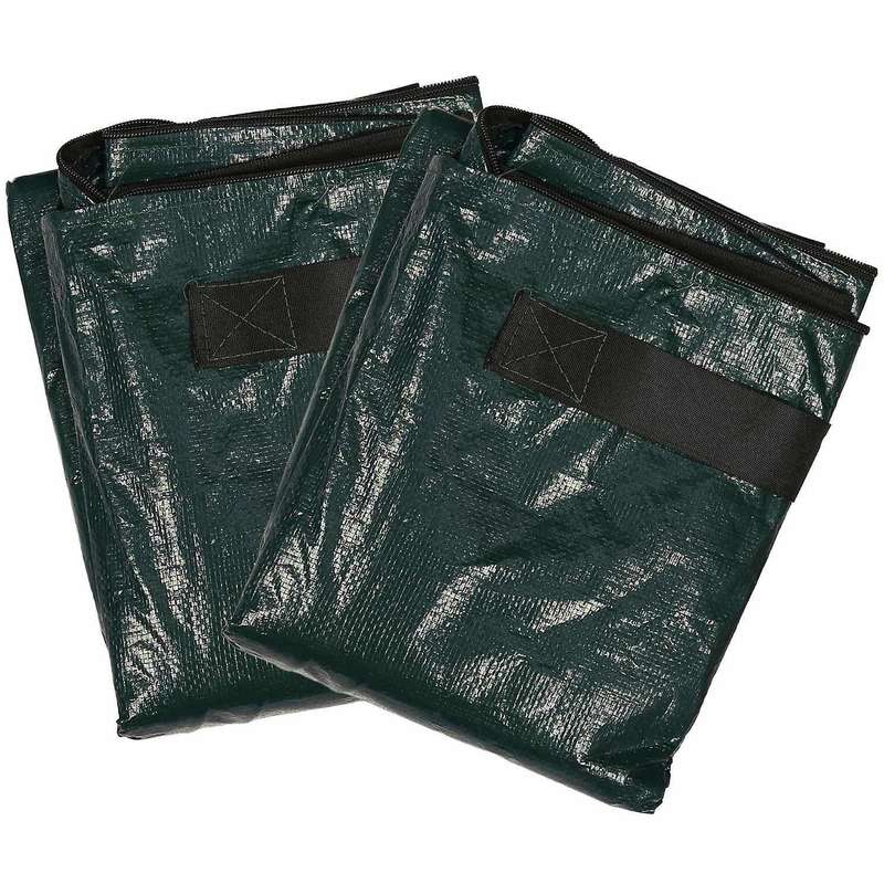 2pcs 80l Organic Waste Kitchen Garden Yard Compost Bag Pe 45x80cm
