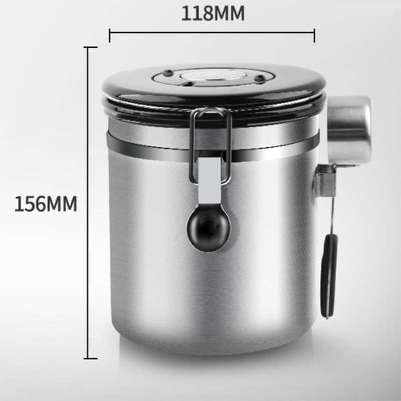 Airtight Coffee Cans,1.5l Coffee Bean Container,storage Jar