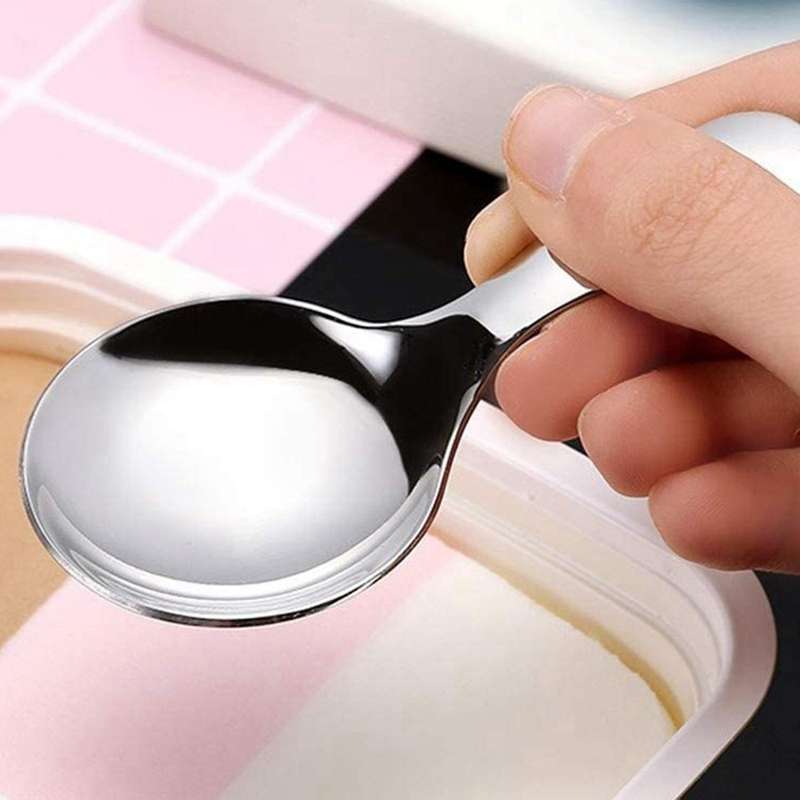 3 In 1 Stainless Steel Straw Spoons for Drinks,6.2 Inch(silver)