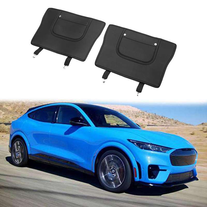 Pu Leather Car Anti Kick Pad for Ford Mustang Mach-e 2021 2022