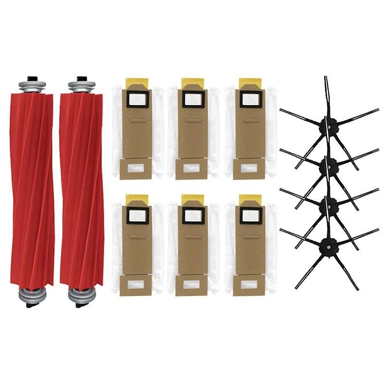 12pcs Roll Side Brush for Xiaomi Roborock S7 T7s T7plus Dust Bag