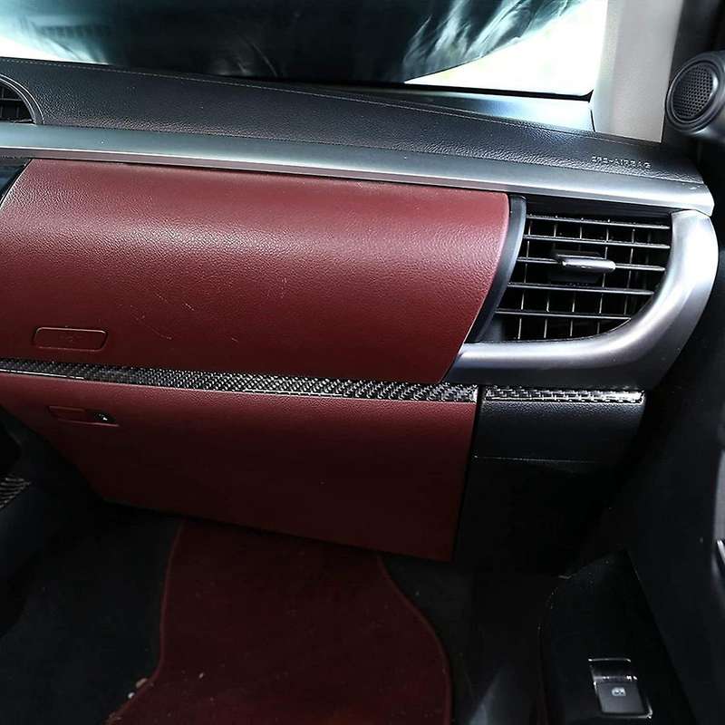 For Toyota Hilux Soft Carbon Fiber Car Central Control Board Cover
