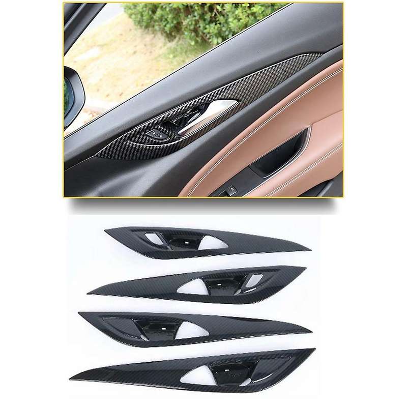Car Inner Door Handle Bowl Cover Trim Frame Decor Sticker,4pcs