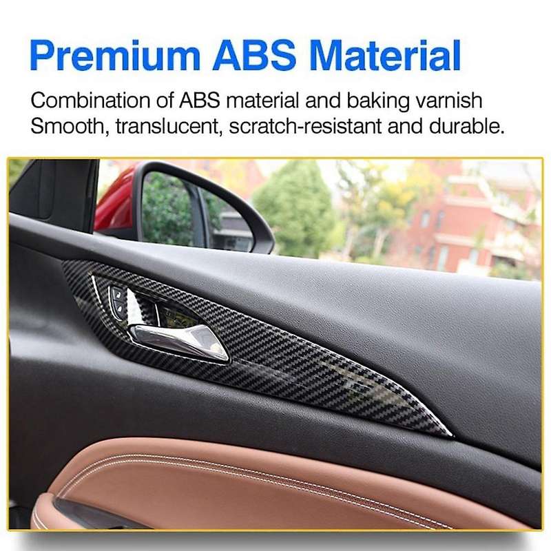 Car Inner Door Handle Bowl Cover Trim Frame Decor Sticker,4pcs