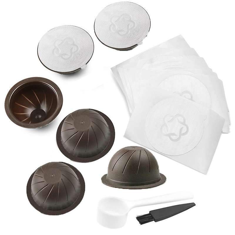 150ml Coffee Capsule Pod &60 Lids for Nespresso Vertuoline Plus Next