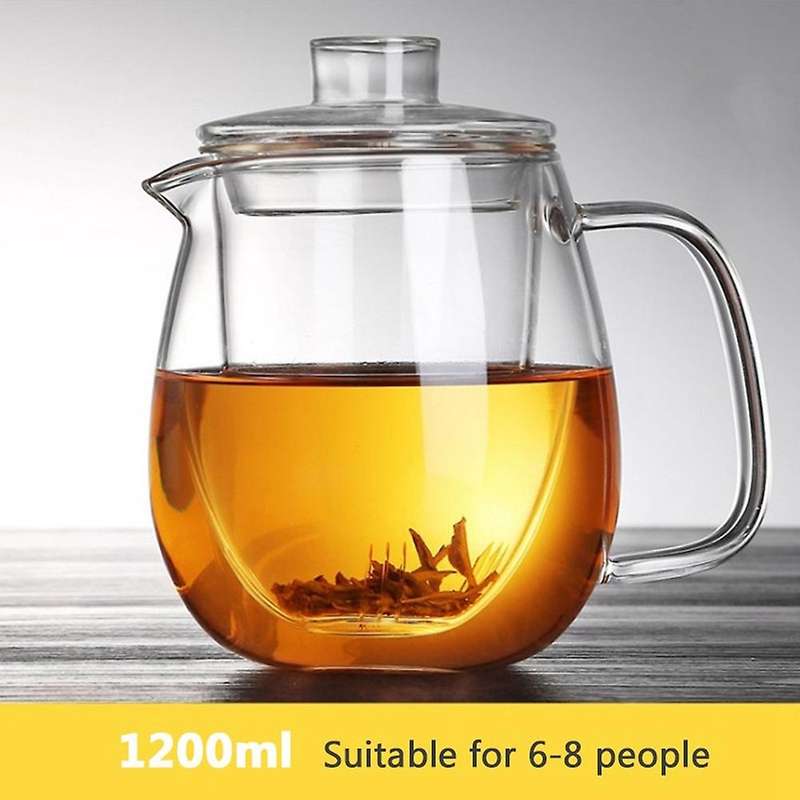 Household Glass Cold Kettle, Cool Creative Tea Making Teapot, 1200ml