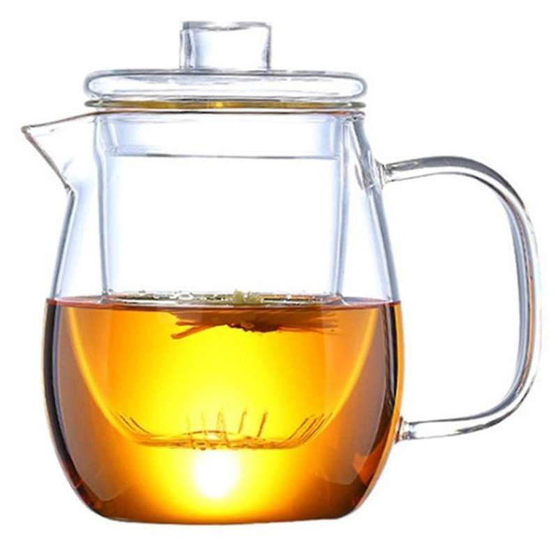Household Glass Cold Kettle, Cool Creative Tea Making Teapot, 1200ml