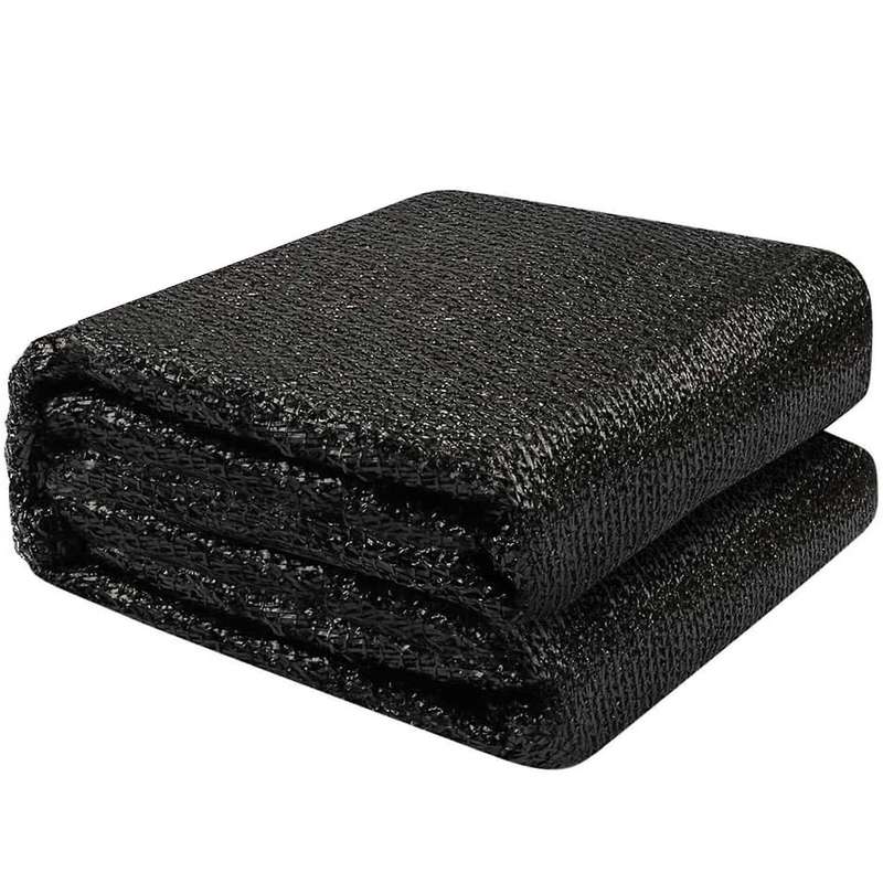 70% Sunblock Shade Cloth Net Black - 10x12 Ft Tarp for Plant Cover