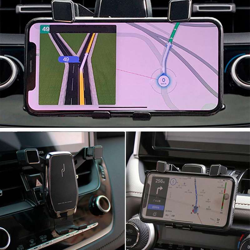 2x Car Mount Phone Holder Air Vent Clip Mobile Phone Holder