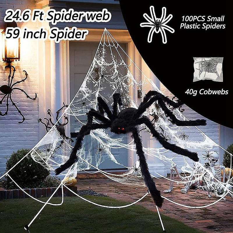 Halloween Decorations Outdoor Spider Web Decor Halloween Decorations