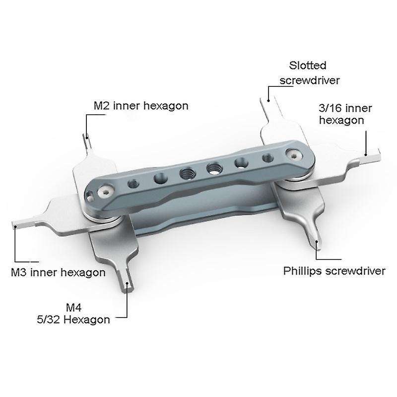 Folding Metric Hex Key Set for Working with Video Cameras & Gimbals