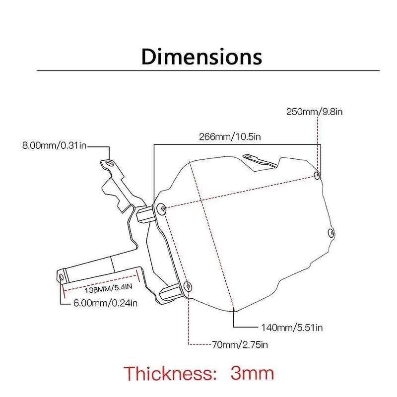 For R1200gs Motorcycle Headlight Guard Cover Protector(transparent)