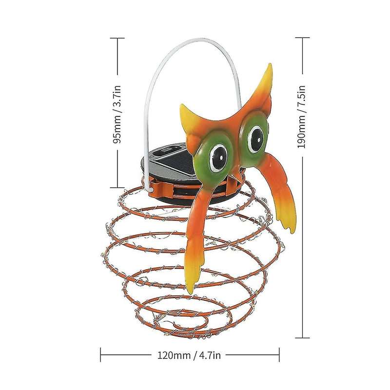 2pcs Solar Lanterns Light Outdoor Garden Ornament Hanging Lights