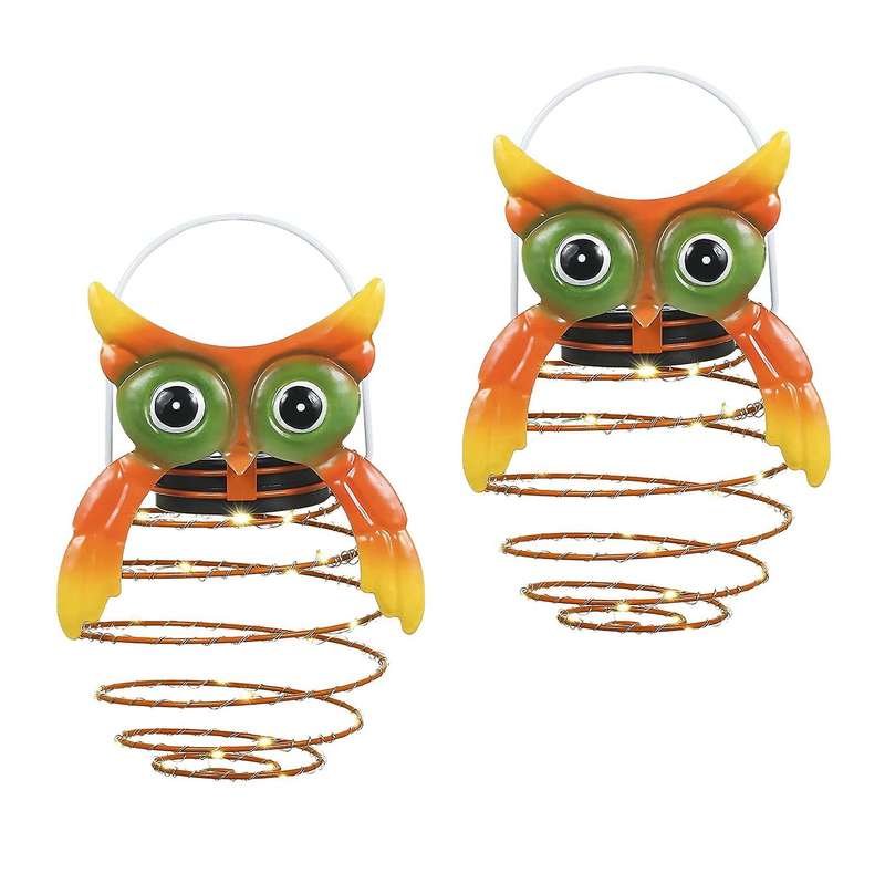 2pcs Solar Lanterns Light Outdoor Garden Ornament Hanging Lights