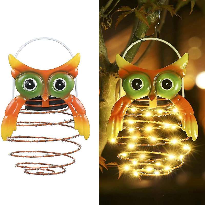 2pcs Solar Lanterns Light Outdoor Garden Ornament Hanging Lights