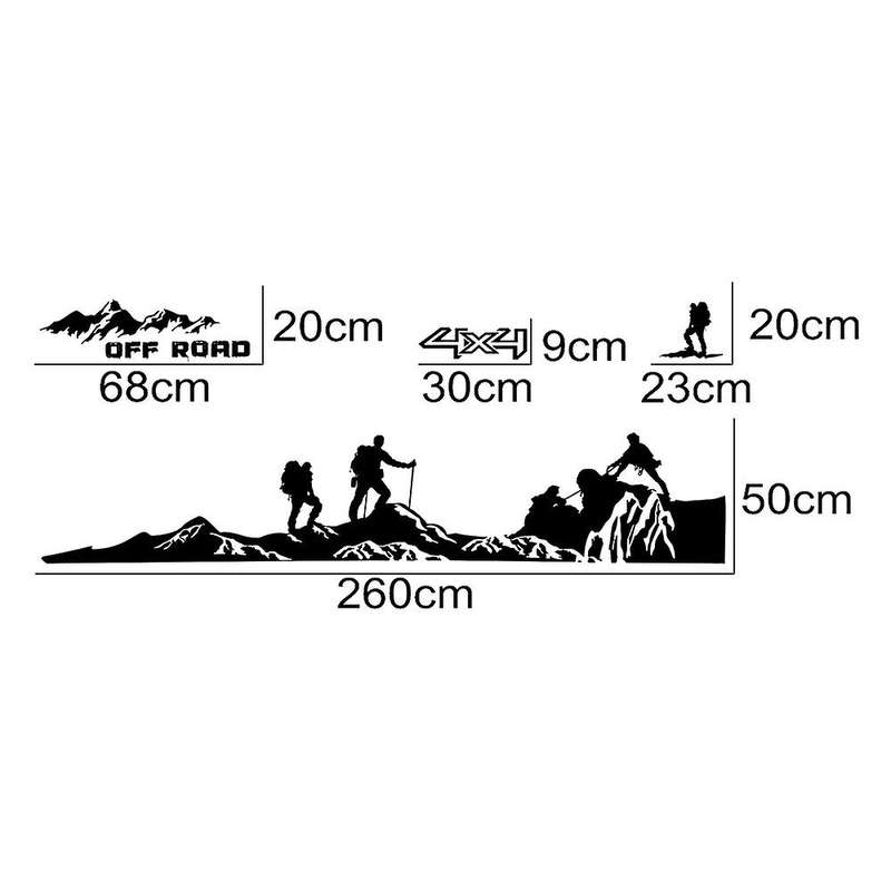8pcs Car Side Stickers for Ford Ranger Raptor F150 4x4 Climber Pickup