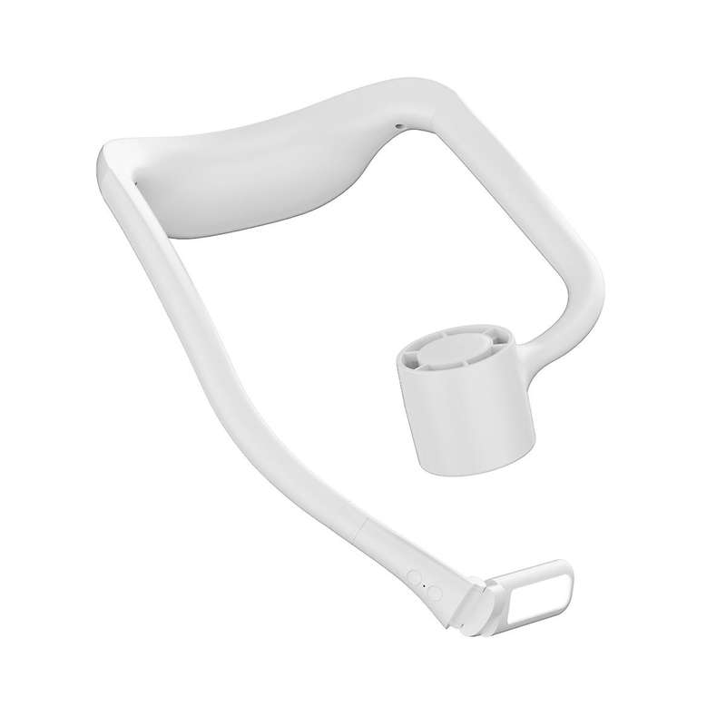 Hanging Neck Fan with Light Portable Usb Charging Fan White-2000mah