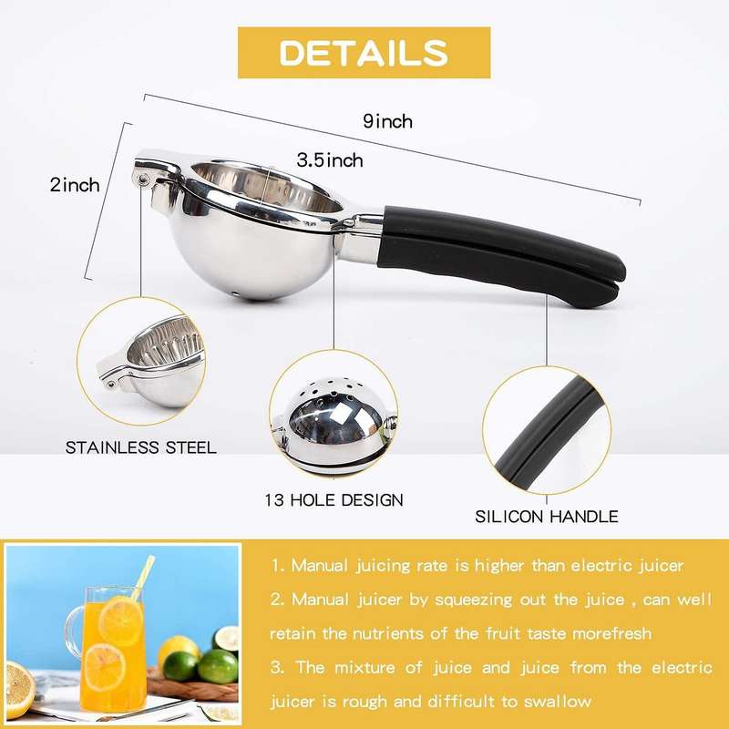 Lemon Squeezer Stainless Steel with Premium Quality Heavy Duty ,a