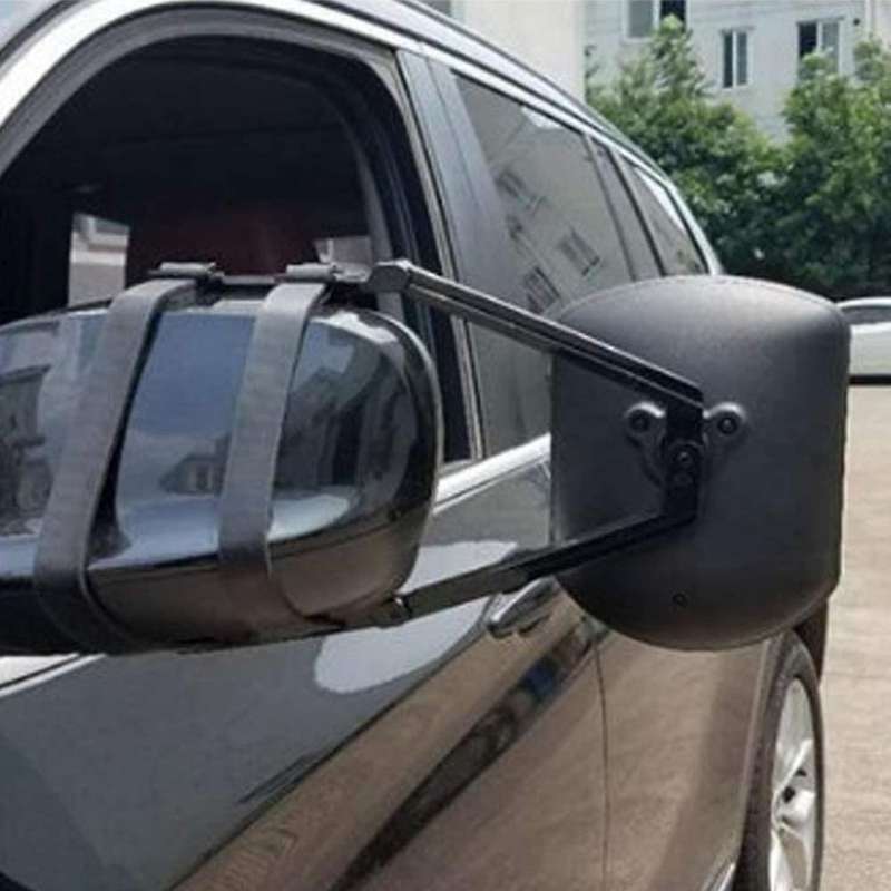Towing Mirror Adjustable Dual Extension Mirrors Long Arm Wing Mirrors