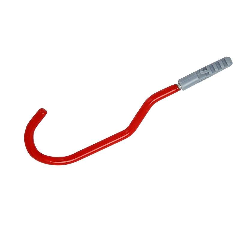 Bike Hooks,storage Set,plastic for Wall Mount/ceiling Red Pack Of 12