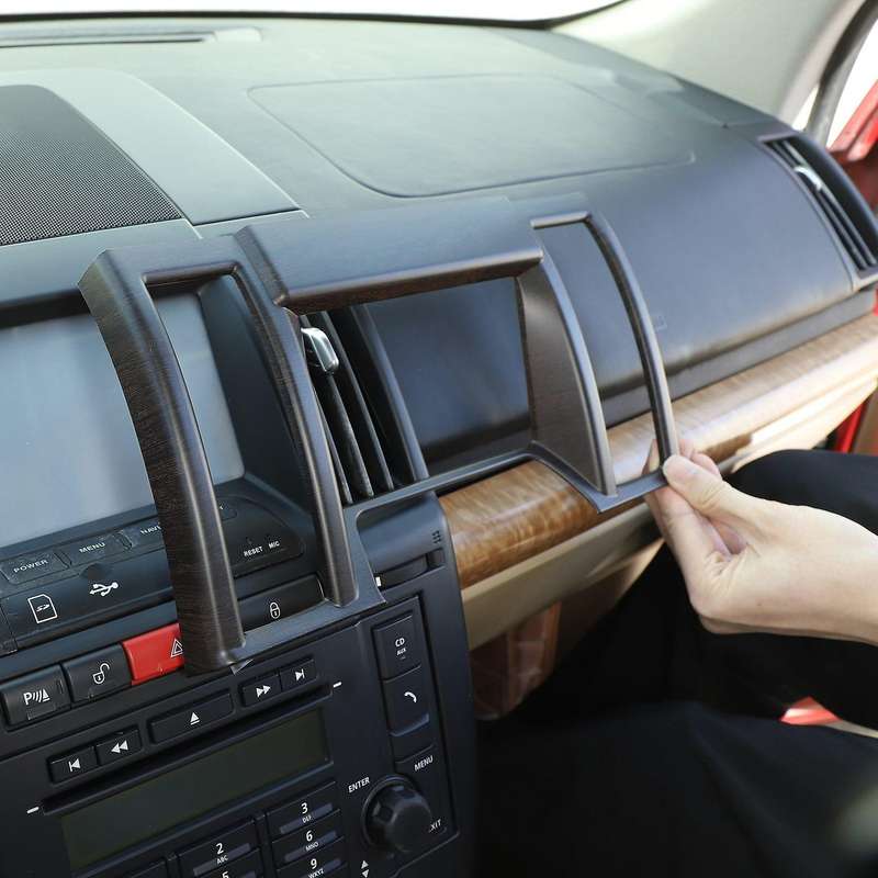 Car Central Control Navigation Screen Panel Cover Trim for Land Rover