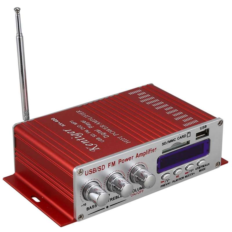 Kentiger Hy-400 Hi-fi Car Stereo Amplifier Radio Mp3 Speaker