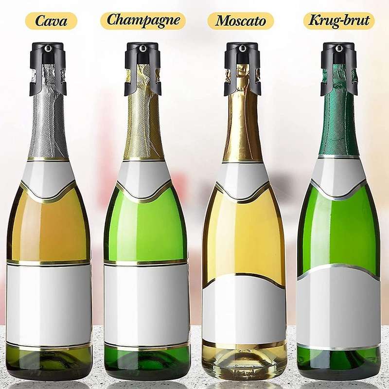8 Pack Reusable Champagne Stoppers Sealer Stopper for Champagne