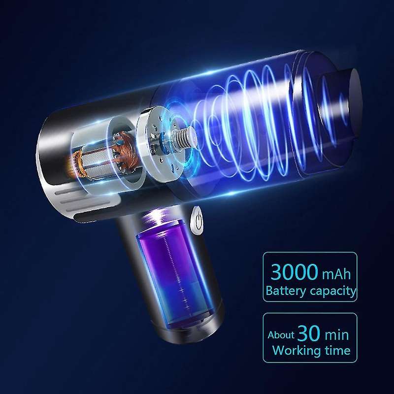 Portable Handheld Powerful Vacuum Cleaner for Car Cordless Home Red