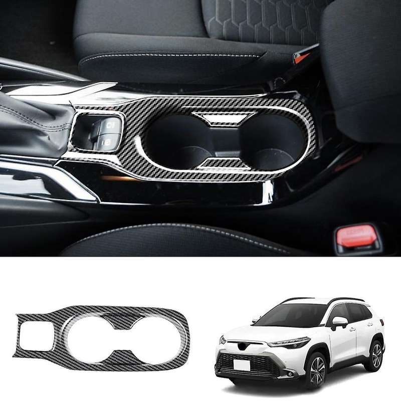 Car Carbon Fiber Console Water Cup Holder for Toyota Corolla Cross